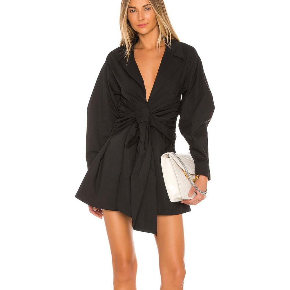 L'Academie The Draya Mini Dress in Black XS